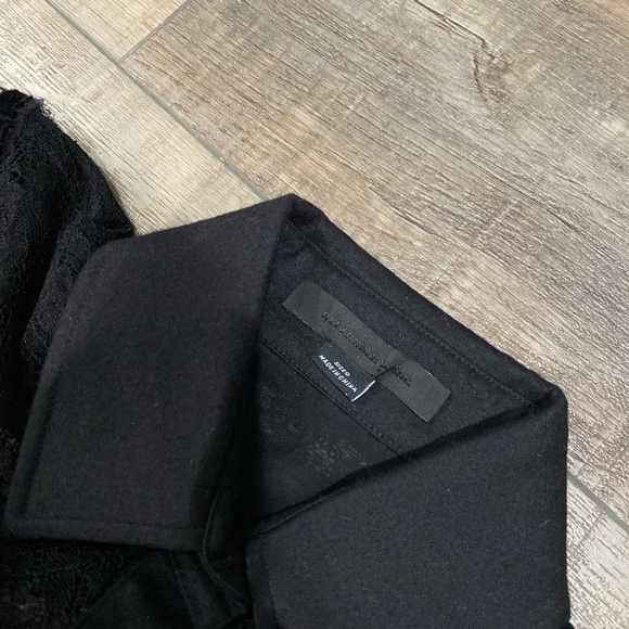 Worn once Alexander Wang black lace button up top - Picture 3 of 5